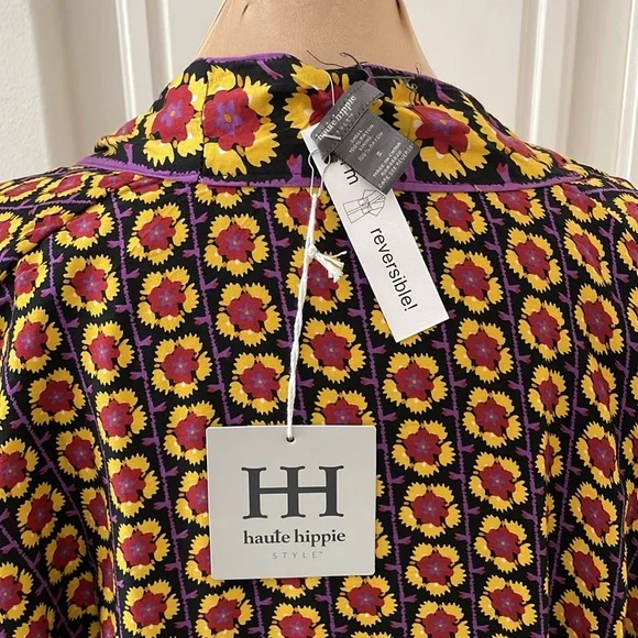 Haute Hippie Kimono Style Floral Robe - Picture 4 of 7